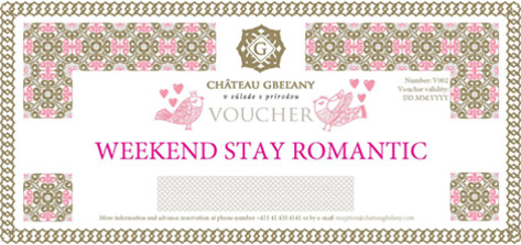 poukaz weekend stay romantic chateau gbelany m